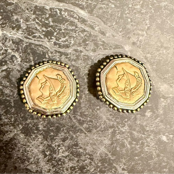 Jewelry - Vintage Roman Coin Clip-on Earrings
